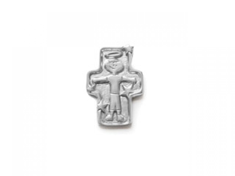 CRUZ NIÑO ANGELICAL CH CRUZ EN PEWTER